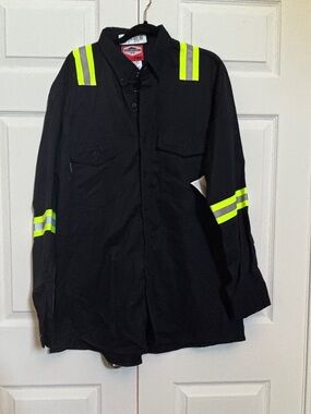 Steel Guard FR Pro Hi Vis FR Work Shirt 1XLR NWT Navy